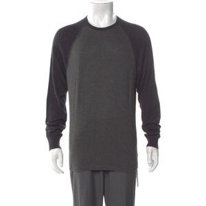 James Perse Crew Neck Long Sleeve Pullover Grey / Black - M (2) Like New